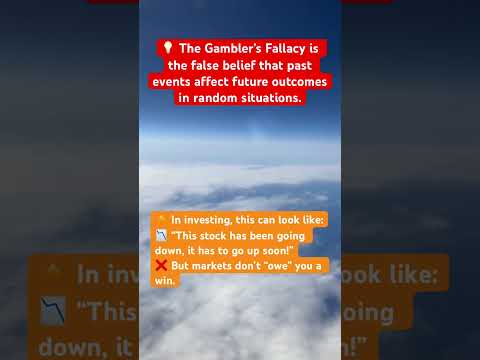 Gambler’s Fallacy is the false belief that past events affect future outcomes in random situations.