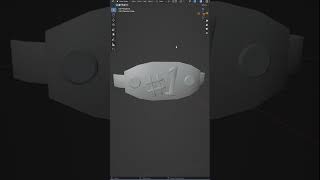[Championship Belt] Blender Low Poly Modeling Day 260/365 #blender