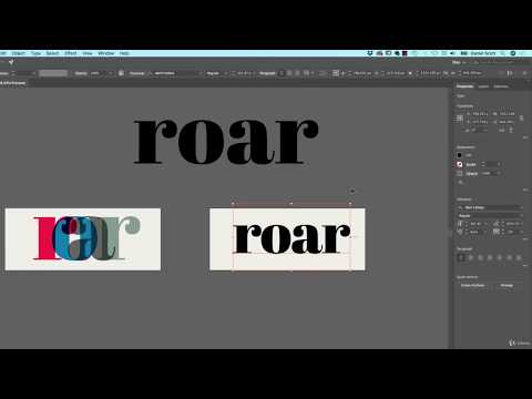 How do you make Anaglyphic Text using Adobe Illustrator CC advance training
