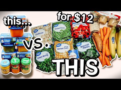 Make your own homemade baby food - stock your freezer for $12