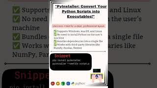 Convert Python to EXE in Minutes! | PyInstaller Tutorial here.:#PyInstaller #Python #CodingTutorial