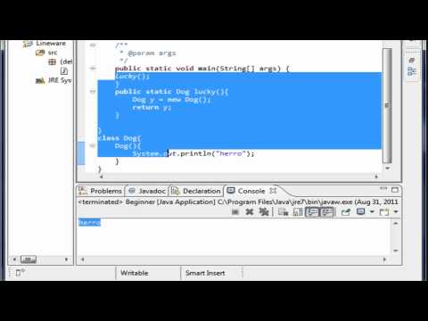 Java Tutorial 11.1 more on classes