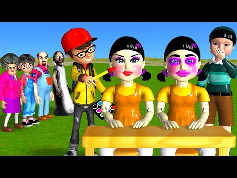 Scary Teacher 3D vs Squid Game Makeup Face Squid Girl Nice or Error 5 Times Challenge Who's Loser
