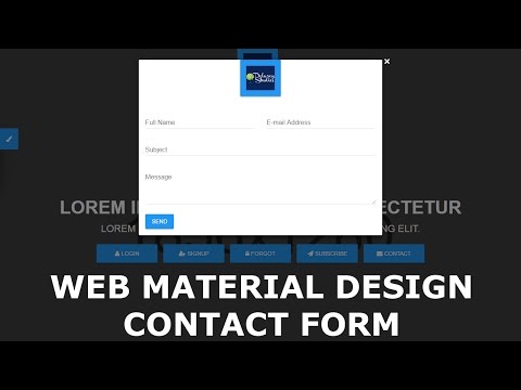 WEB MATERIAL DESIGN CONTACT FORM