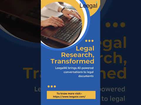 AI Powered Legal Conversation Platform |  #legal #ai #business #deeplearning #leegalai #deeptech
