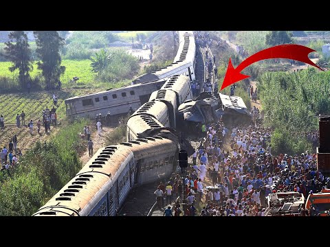 IDIOT TRUCKS, TRUCK VS TRAINS/ TRUCK TRACTOR FAILS, TRAINS CRASHING &  DERAILMENT
