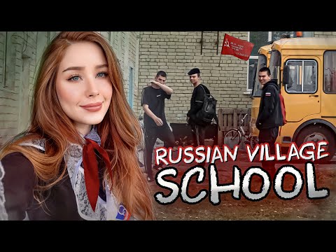 Day in My SOVIET ☭ VILLAGE SCHOOL in Russia