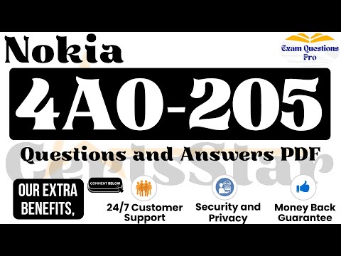 4A0-205 Questions and Answers PDF | Nokia Optical Networking Fundamentals Exam