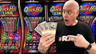 JUST WON MY LARGEST JACKPOT EVER ON QUICK HIT LINK GEMS!