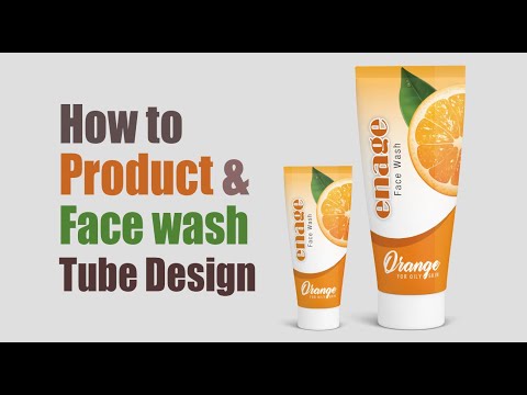 Product Packaging Design - Face Wash Tube - Illustrator Tutorial
