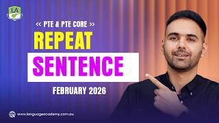 PTE Speaking Repeat Sentence | Most Repeated Questions | PTE Academic & PTE Core February 2026