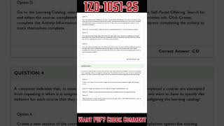 1Z0-1051-25 Sample Exam Questions (Practice Tests)