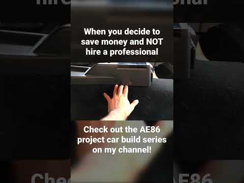 When you decide to save money and NOT hire a professional #ae86 #projectcars
