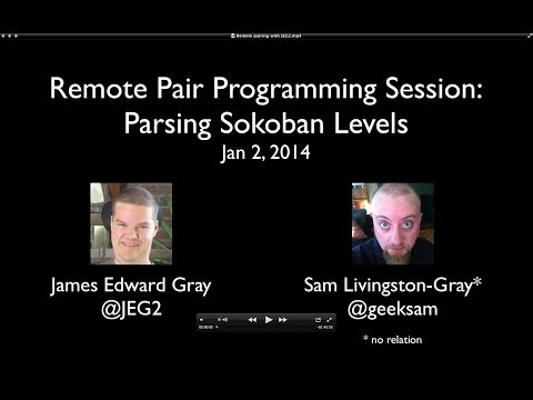 Remote Pair Programming Session: Parsing Sokoban Levels