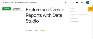 Explore and Create Reports with Data Studio