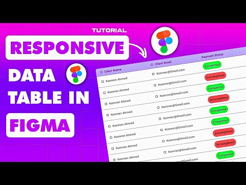 How to Create a Responsive Data Table with Auto Layout in Figma | Tips & Tricks Tutorial