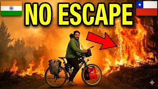 INDIAN Cyclist TRAPPED in Deadly Chile Forest Fire 😱🔥 | EP 28