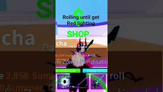 Rolling until get Red lighting #bloxfruits #redlighting #roblox