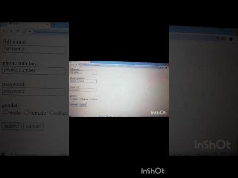 use submit  and reset button in HTML form(for full video click 👆🏽👆🏽)#htmlforms #htmlforbeginner