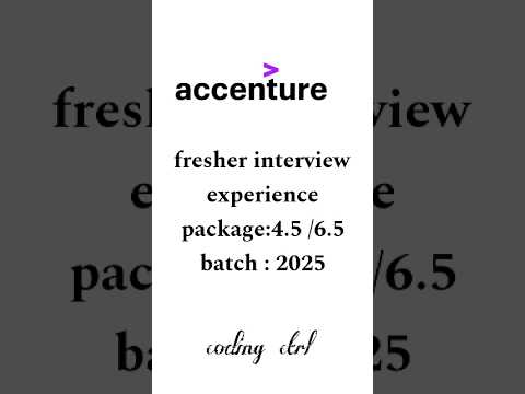 Accenture interview questions #accenture #campusplacementdrive #coding #accenturejobs #jobsearch