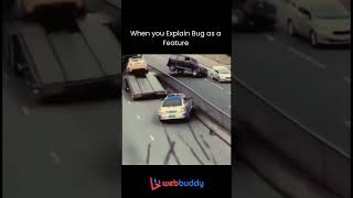When you explain bug as a feature