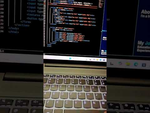 personal portfolio #uidesign #coding full video comming soon