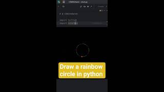 How to draw a circle in PYTHON #pythontutorial python graphics #cswithharsh #shorts #pythoninhindi