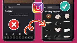 How to Fix Instagram Story Stickers An unknown network error has occurred Problem