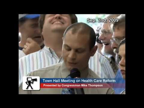 Jason Robo on preventative healthcare censored at Mike Thompson 2009 town hall