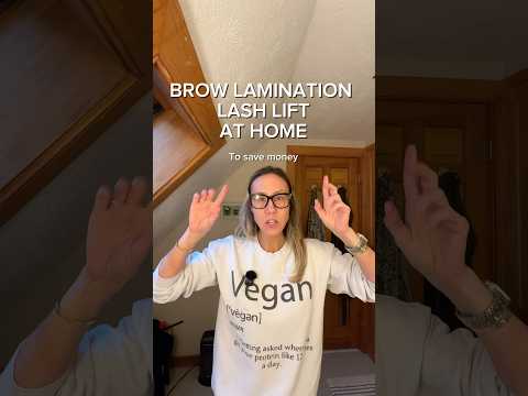 Brown Lamination & Lash Lift at home to save money. From Elleebana Lashes. ￼