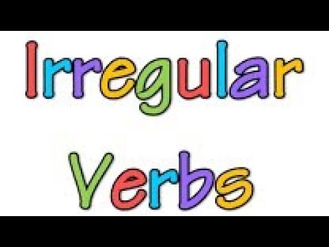 Irregular verbs for all levels طريقة سهلة لتصريف الافعال