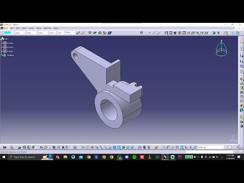Catia V5  Part Design Tutorials for beginners | Exercise No 5