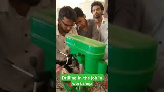 Drilling in the job in workshop #ititraining #itivlog #iticoursework #experiment #projecttraining