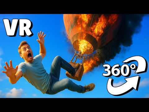 360° VR HOT AIR BALLOON CRASH IN THE CITY