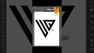Professional UQ monogram logo design | Adobe illustrator grid tutorial #shorts #viral #logo