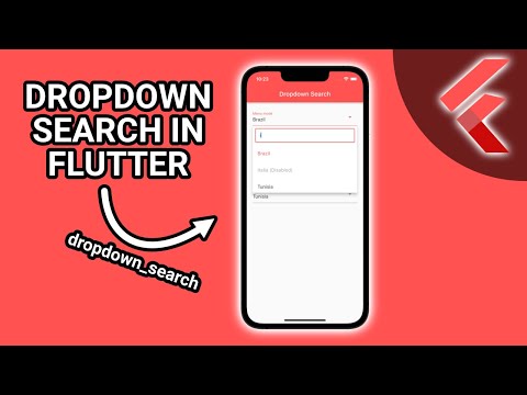 Flutter Tutorial - Dropdown Menu With Search (dropdown_search) #Flutter #AppDevelopment #Dart