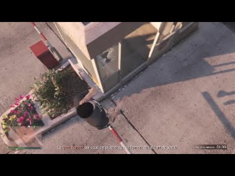 Le beug d'une barrière sur GTA 5 Online x)