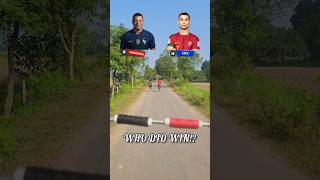 WHO DID WIN !? Mbappe or Ronaldo ⚡ SPEED CHALLENGE #shorts #speed #challenge #mbappe #ronaldo #viral