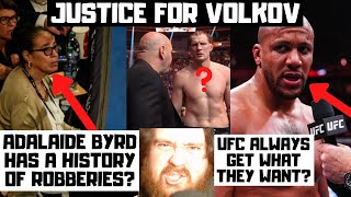 JUSTICE FOR ALEXANDER VOLKOV! Dana White Claims He Was Robbed? Adalaide Byrd Scored For Gane?