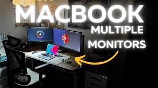 My MacBook Pro Dual Monitor Setup - Home Office Desk Tour!