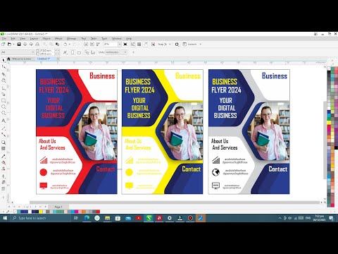How to make a Simple flyer Design in Corel Draw