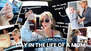 PRODUCTIVE & REALISTIC Day of a Mom of 2 / Nails, Macro Friendly Meals +Surgery For My Toddler?!
