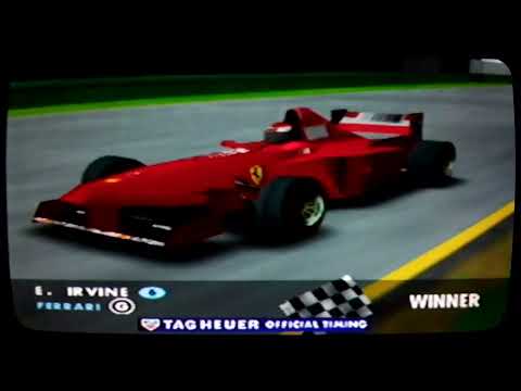 F-1 Grand Prix 2 Player Head To Head officially captured on a CRT and Nintendo 64