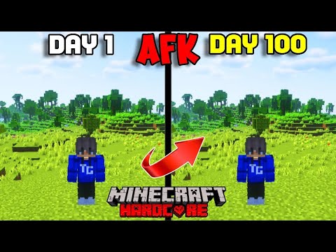 I Survived 100 Days AFK in Minecraft Hardcore...