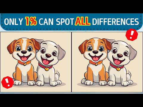 Spot the Difference in 60 Seconds! Can You Beat the Clock? Are You The 1% That Can Find Them All?