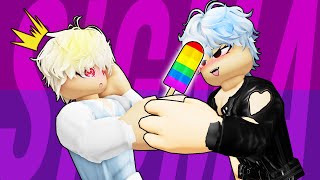 GULPING HOURS WITH SIGMA BOY | Roblox gay story 🏳️‍🌈| BERRY AVENUE RP