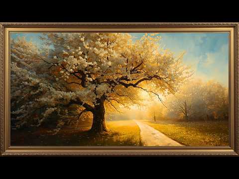 Spring Blossom Frame Tv Art | Vintage Oil Painting Screensaver | 4K Nature Landscape Artwork