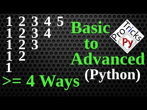 Python Pattern Program - Print Numbers in Triangle Shape | Number Pattern | Python Number Pattern 8