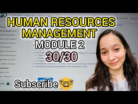 HRM Module 2 Reference Answers🤓 | Amity Online MBA SEM 2