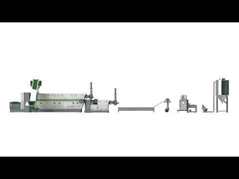 TWO STAGE PLASTIC PELLETIZER/PELLETS MAKING MACHINE/PLASTIC GRANULATOR WITH NON-MESH SCREEN CHANGER
